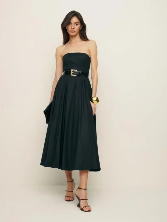 Clothing The Reformation Astoria Dress Black