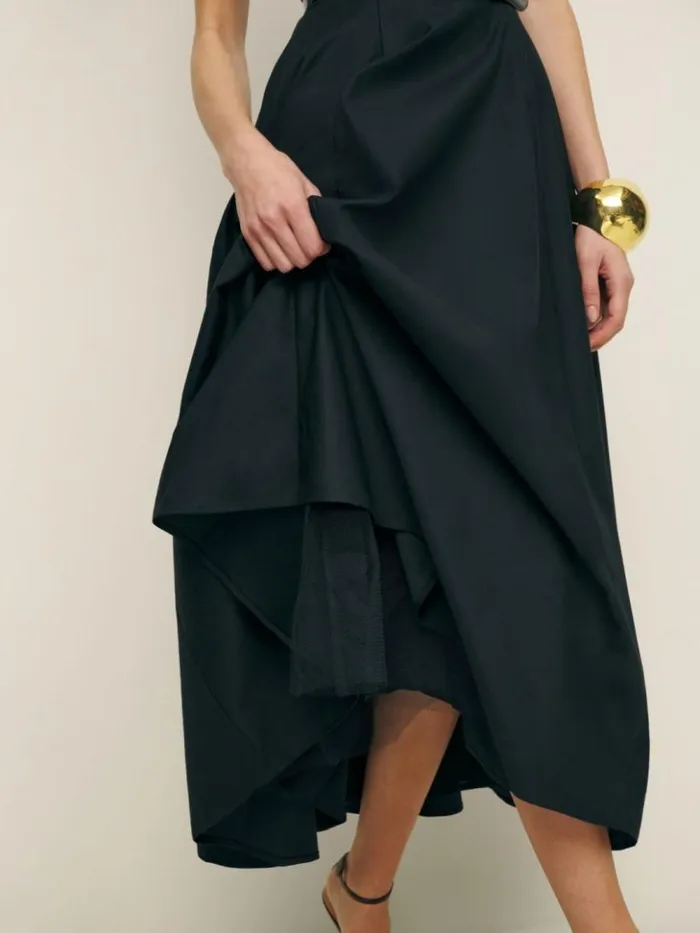 Clothing The Reformation Astoria Dress Black