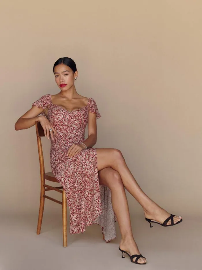 Clothing The Reformation Baxley Dress La Vie En Rose