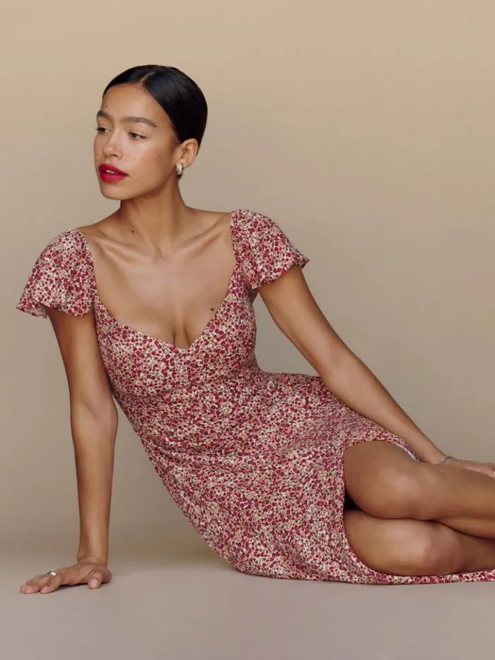 Clothing The Reformation Baxley Dress La Vie En Rose