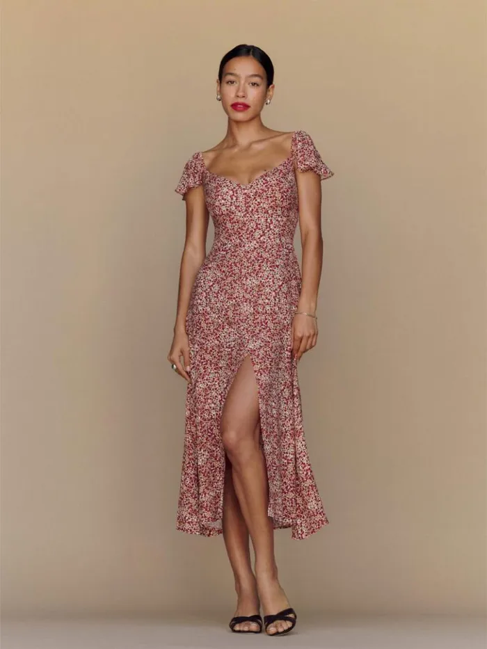 Clothing The Reformation Baxley Dress La Vie En Rose