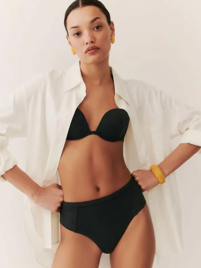 Clothing The Reformation Bondi Bikini Bottom Black