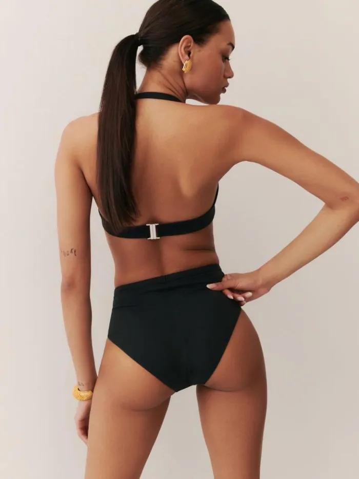 Clothing The Reformation Bondi Bikini Bottom Black