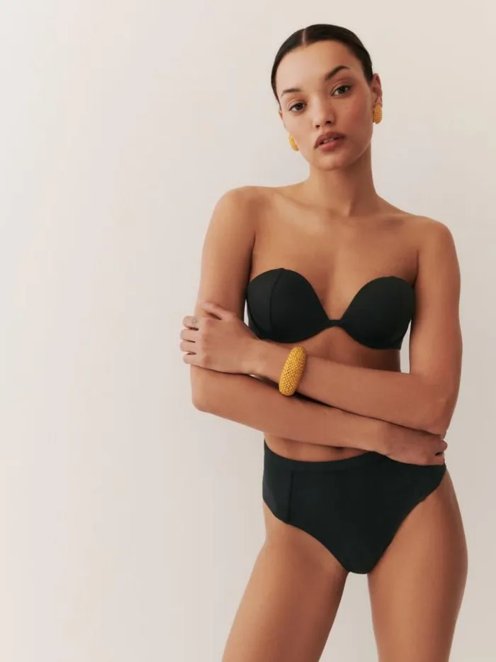 Clothing The Reformation Bondi Bikini Bottom Black