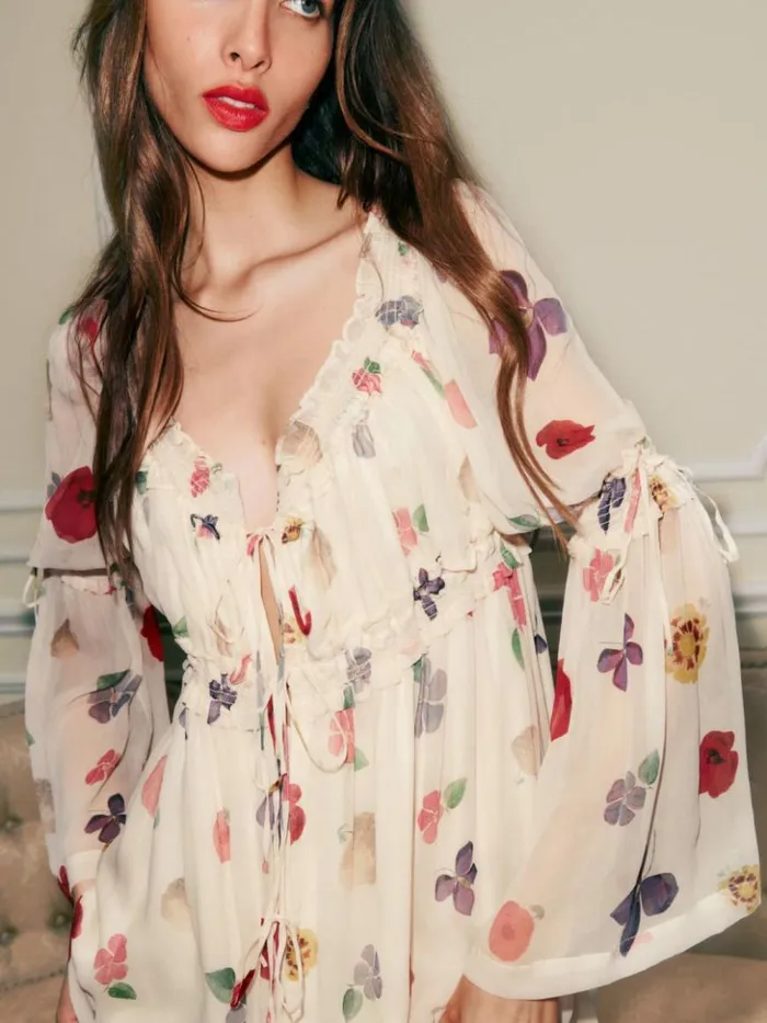 Clothing The Reformation Cabrini Dress Derian Floral
