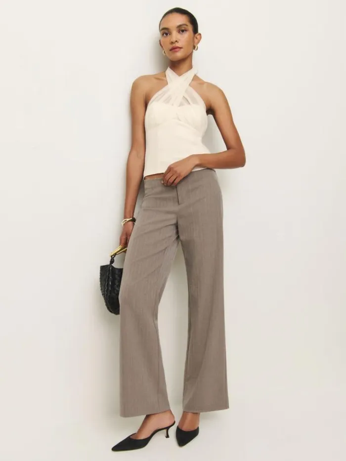Clothing The Reformation Deja Top Fior Di Latte