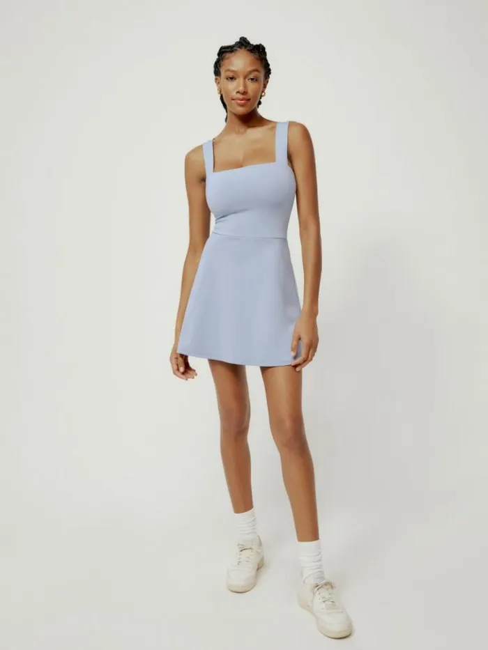 Clothing The Reformation Farrah Ecomove Active Dress Sky