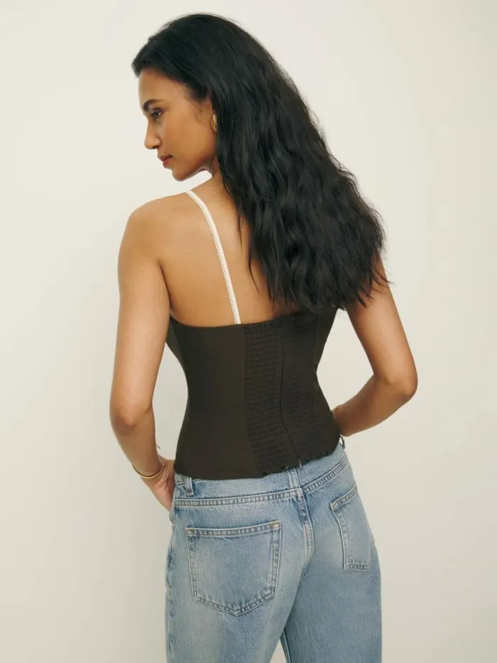 Clothing The Reformation Melanie Top Cafe