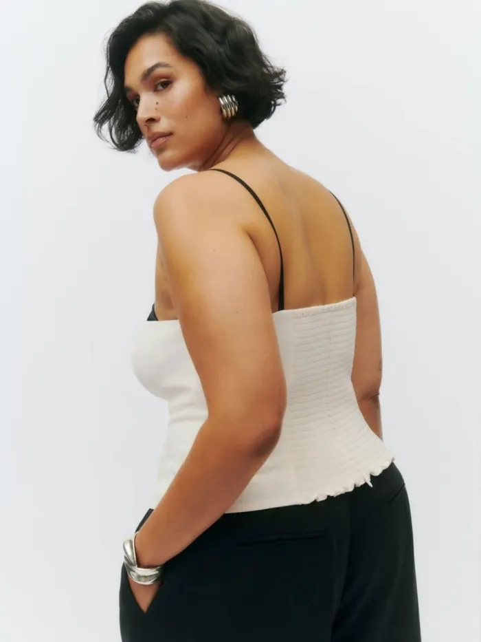 Clothing The Reformation Melanie Top Es Ivory