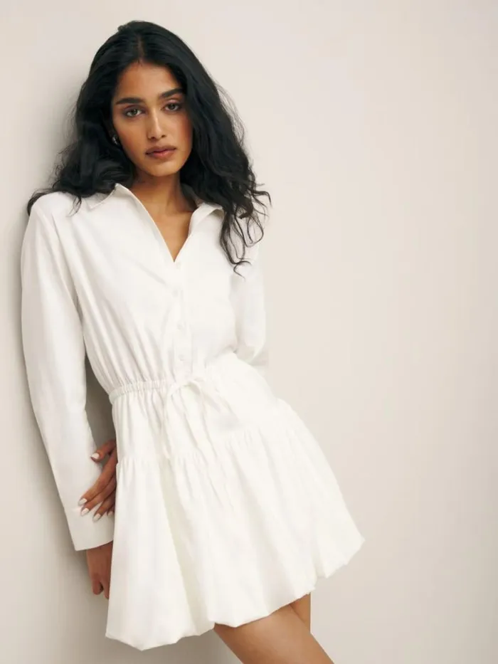 Clothing The Reformation Moira Dress White