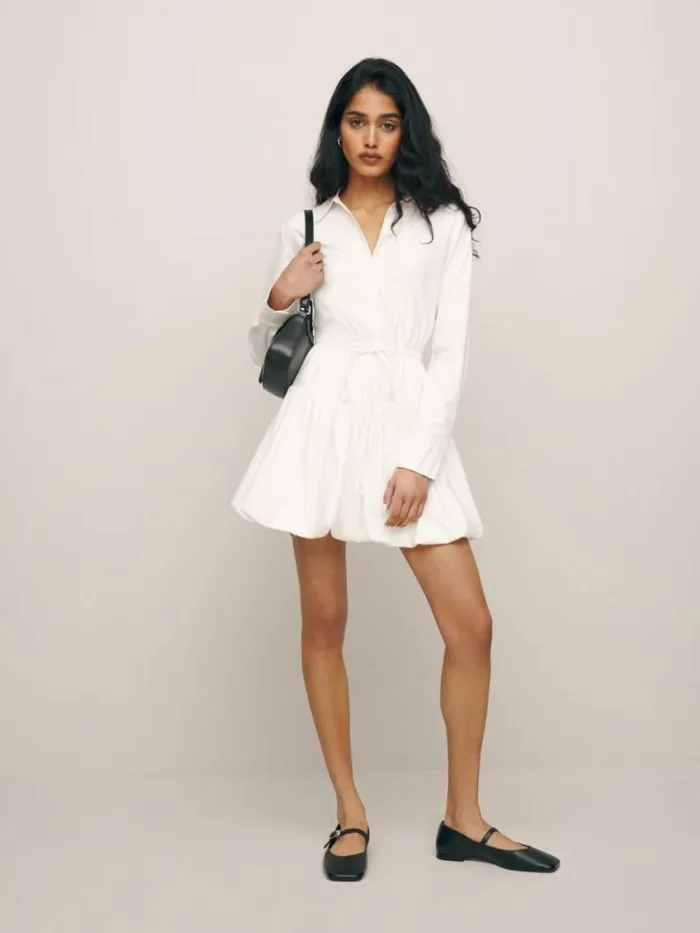 Clothing The Reformation Moira Dress White