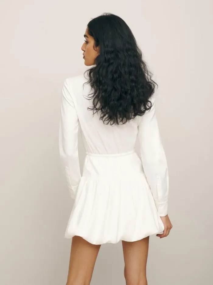 Clothing The Reformation Moira Dress White