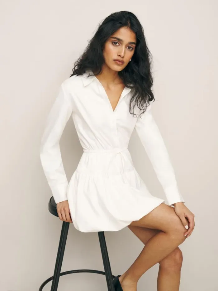 Clothing The Reformation Moira Dress White