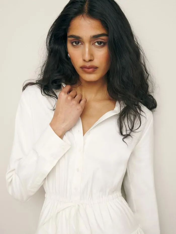 Clothing The Reformation Moira Dress White