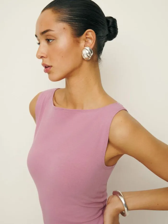 Clothing The Reformation Nataly Knit Dress Rose Petals