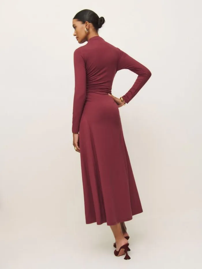 Clothing The Reformation Nemy Knit Dress Chianti