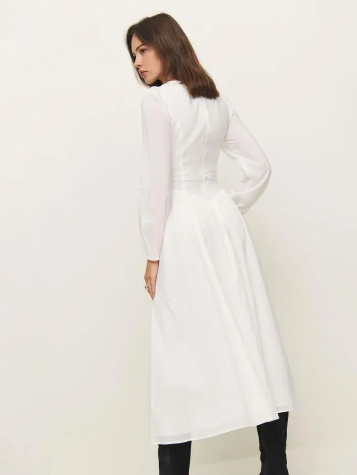 Clothing The Reformation Oria Dress Ivory