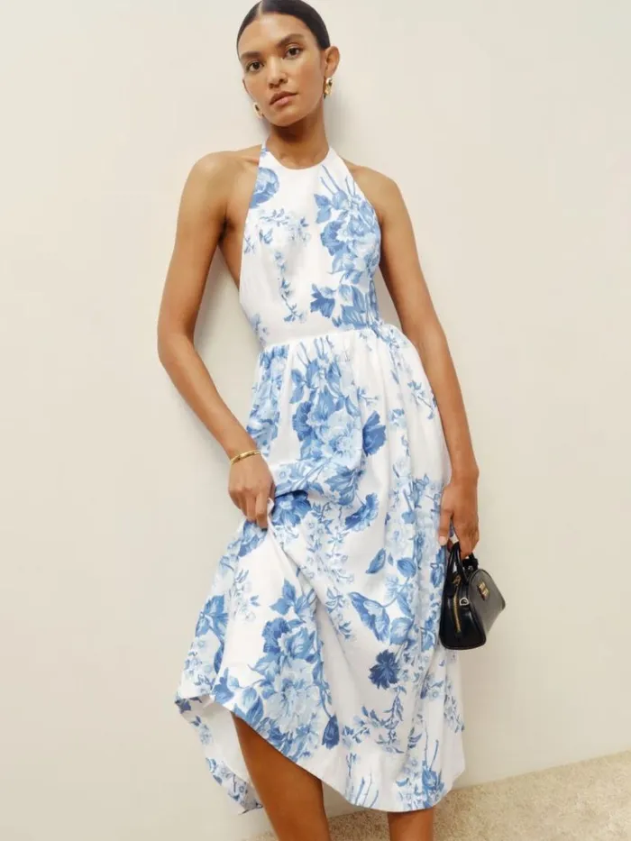 Clothing The Reformation Petites Percy Linen Dress Verna