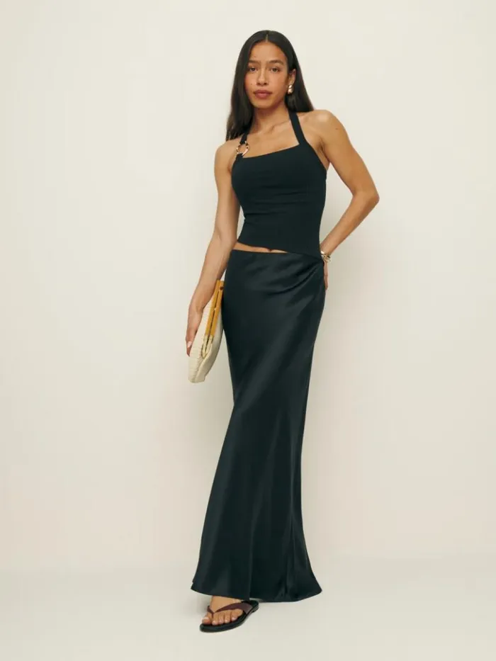 Clothing The Reformation Ramona Knit Top Black