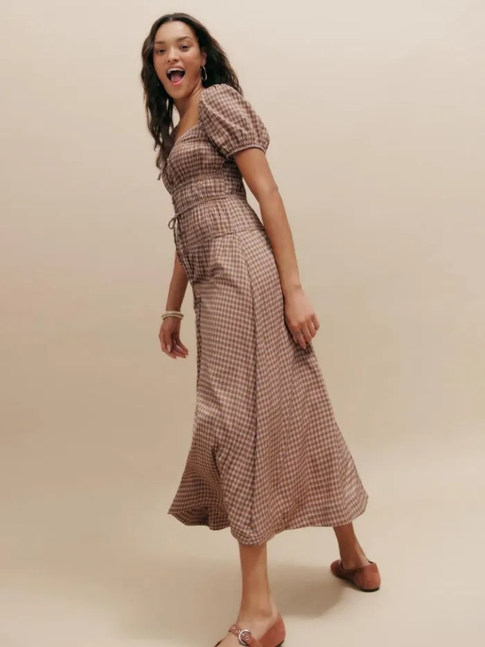 Clothing The Reformation Rhett Dress Audrie Check