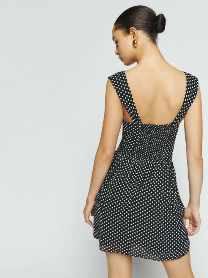 Clothing The Reformation Taiga Dress Caviar Dot