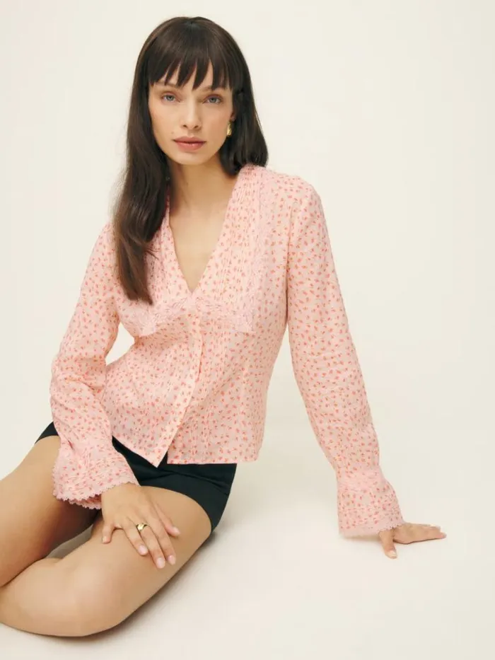 Clothing The Reformation Vivi Top Dainty