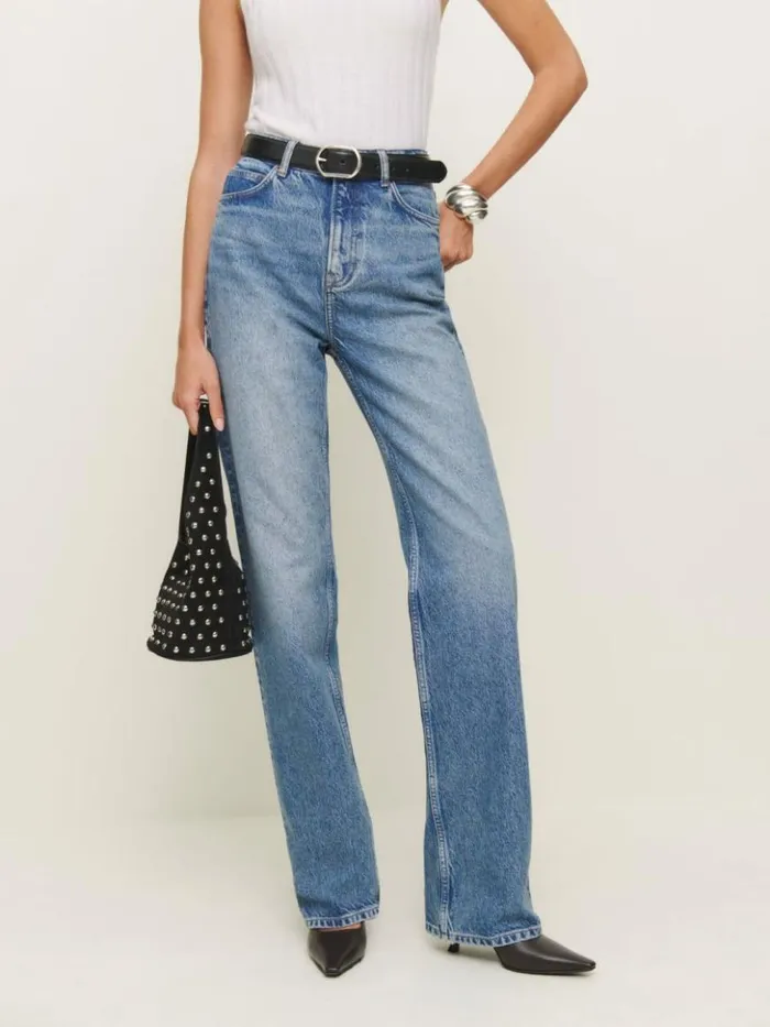 Clothing The Reformation Wilder High Rise Wide Leg Jeans Colorado