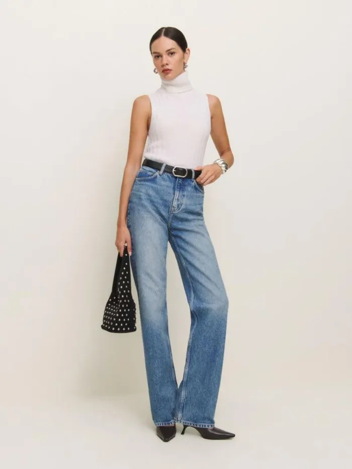 Clothing The Reformation Wilder High Rise Wide Leg Jeans Colorado