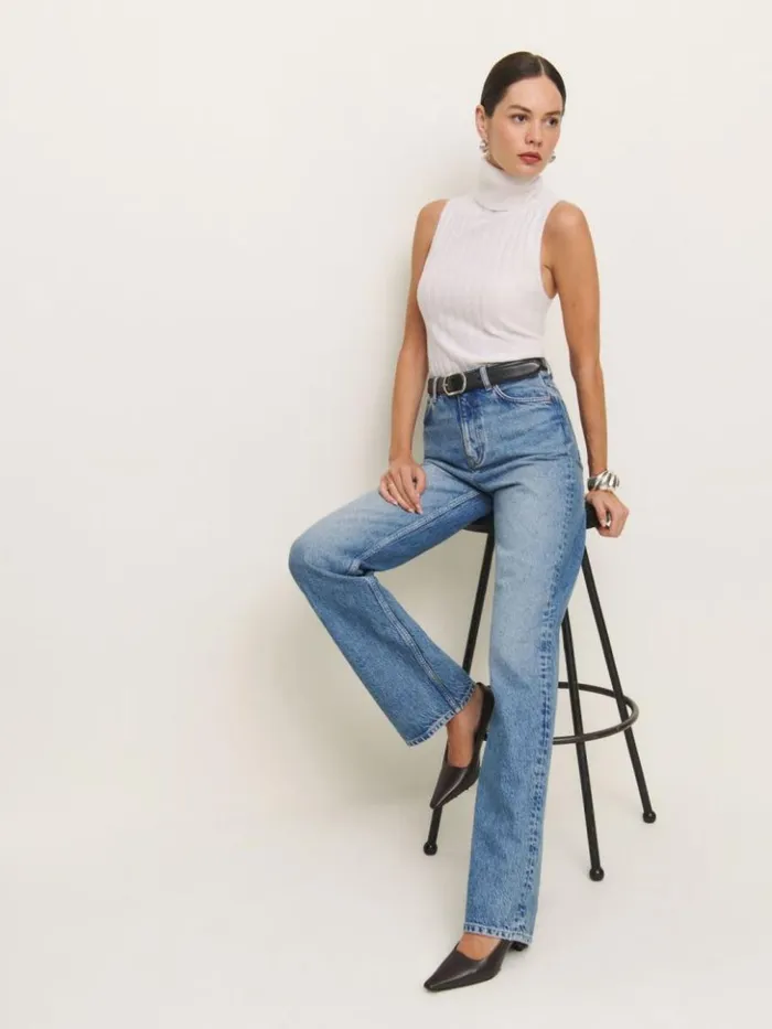 Clothing The Reformation Wilder High Rise Wide Leg Jeans Colorado