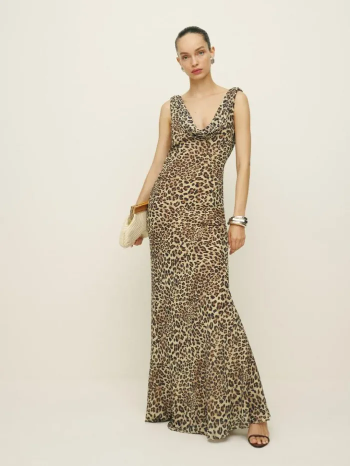 ClothingWeddings The Reformation Cavallo Dress Leopard