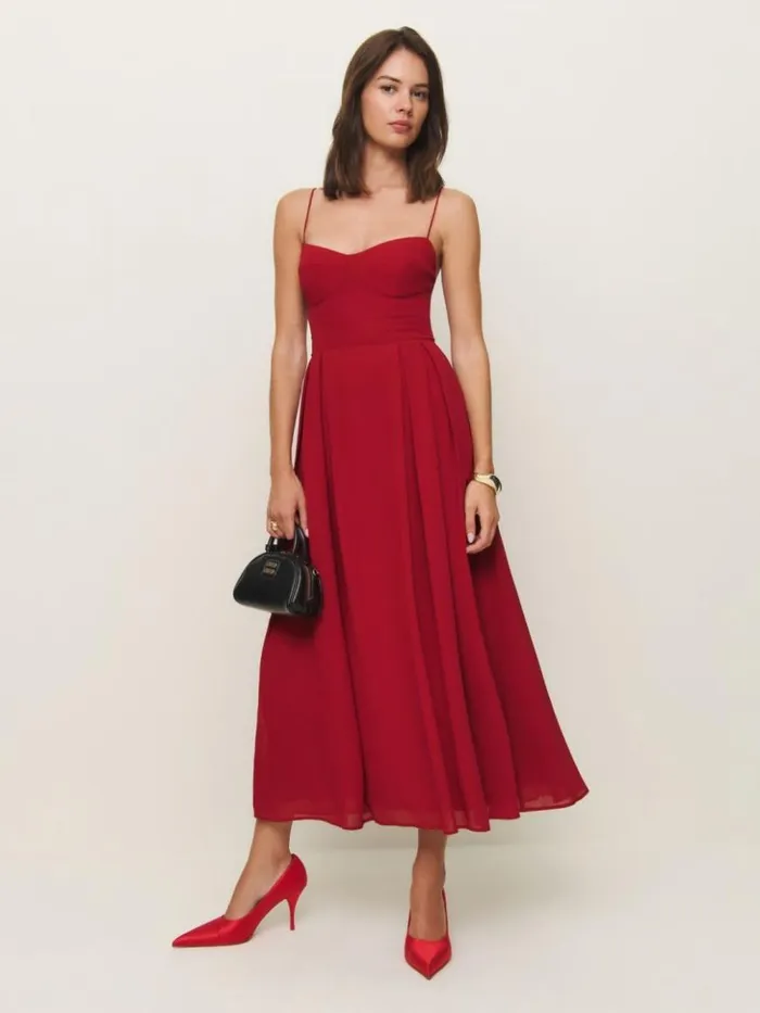 ClothingWeddings The Reformation Jaelyn Dress Sangre