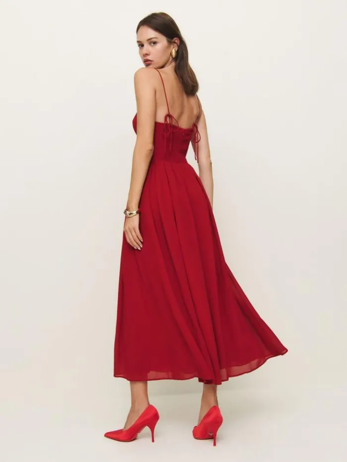 ClothingWeddings The Reformation Jaelyn Dress Sangre