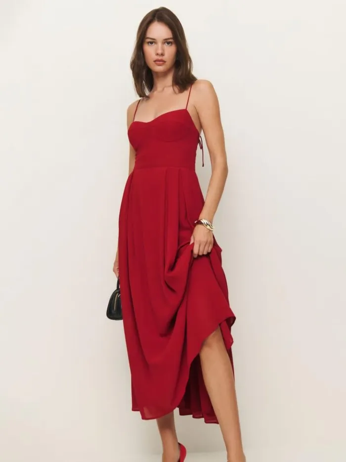 ClothingWeddings The Reformation Jaelyn Dress Sangre