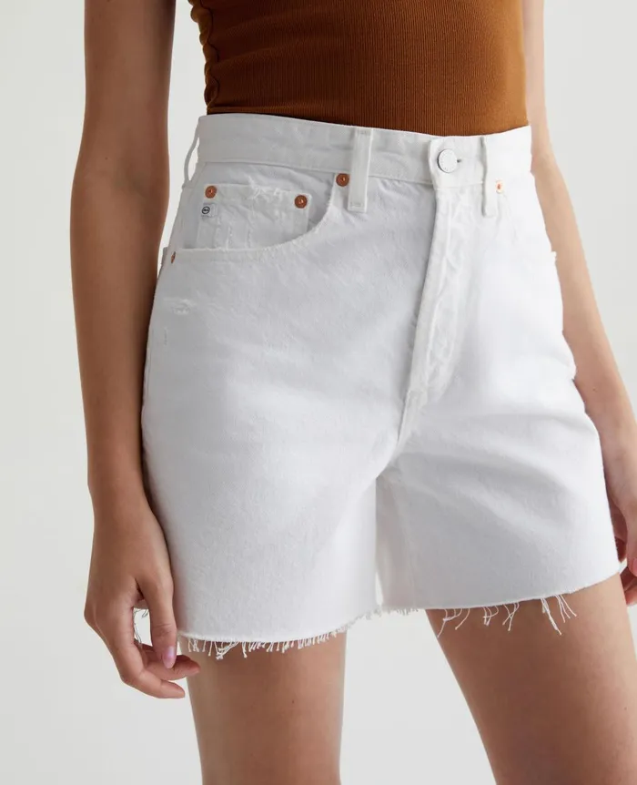 Clove Short Modern White Destructed Women AG Jeans Denim