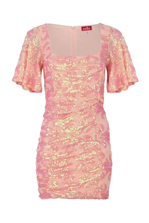 Clover Dress 8211 Coral Pink Women Cras Dresses