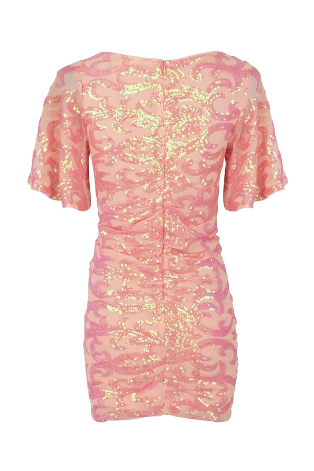 Clover Dress 8211 Coral Pink Women Cras Dresses