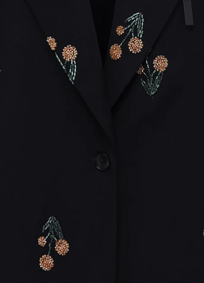 Coats and Jackets Women LEO LIN Jovanna Embellished Blazer 8211 Wildflower Beading
