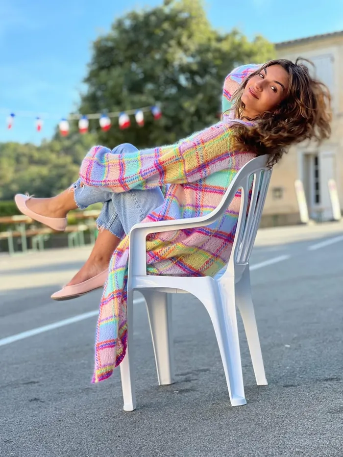 Coats Women Rose Carmine COAT TARTAN PASTELS