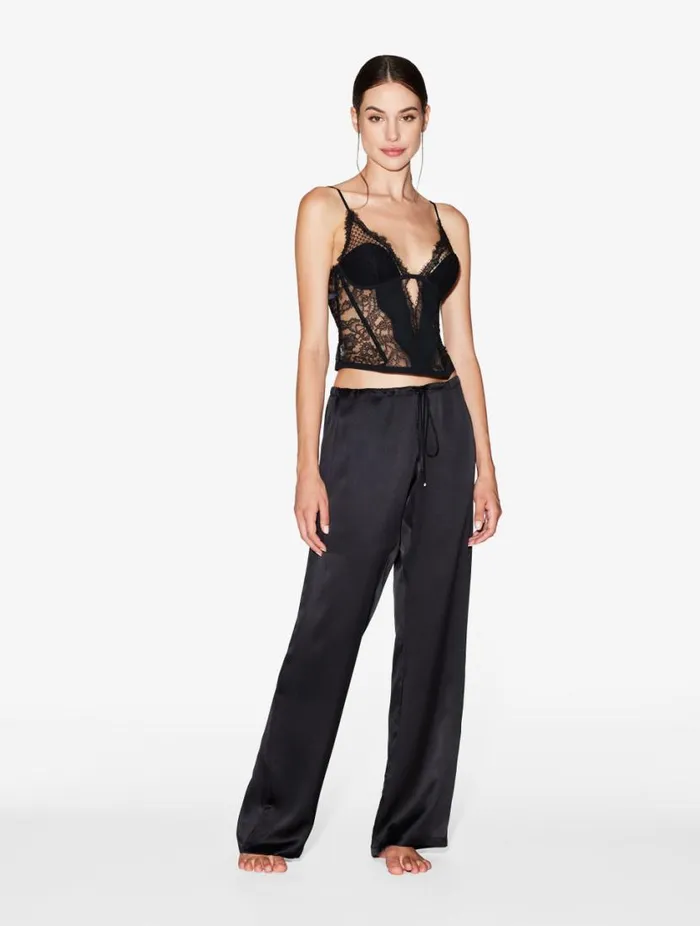 Corset With Leavers Lace Lingerie La Perla Bodysuits and Bustiers