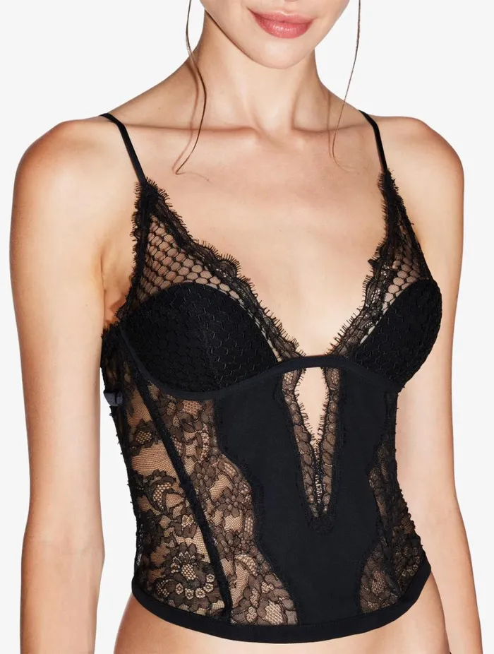 Corset With Leavers Lace Lingerie La Perla Bodysuits and Bustiers
