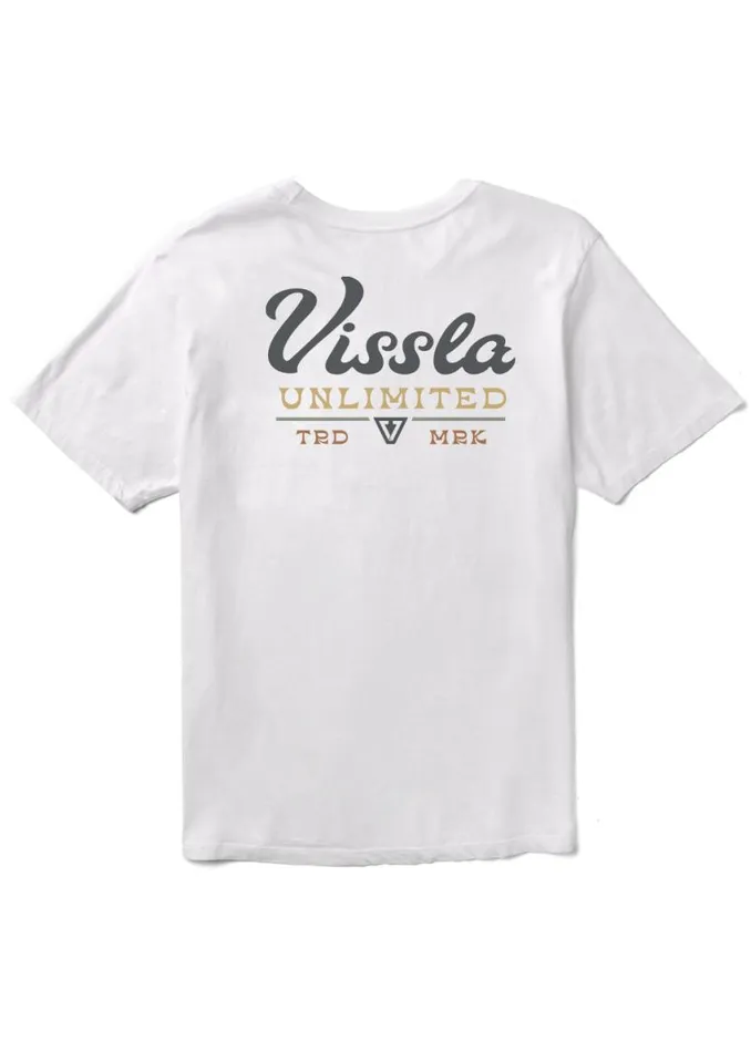 Craftsmen Organic Tee White Men Vissla Tees