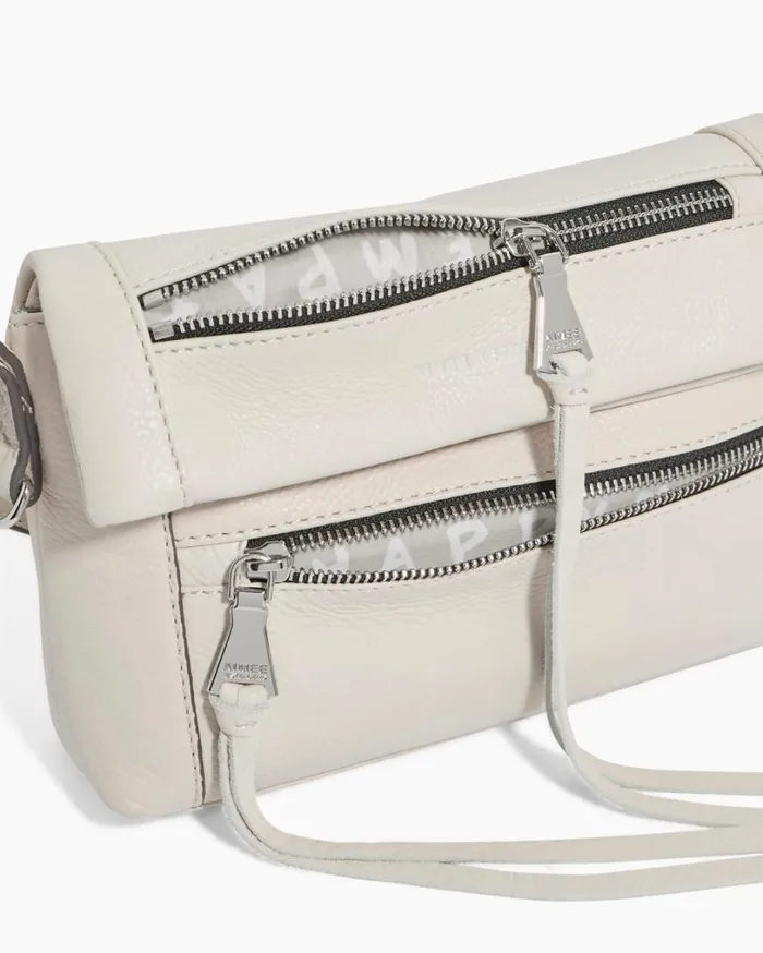 Crosstown Double Entry Crossbody Chalk Women Aimee Kestenberg Crossbody Bags