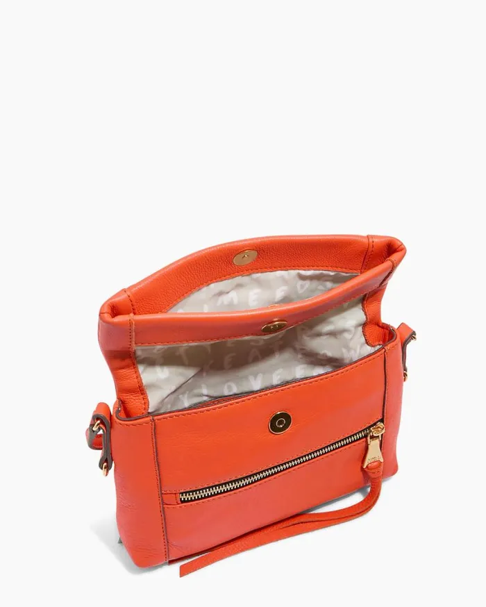 Crosstown Double Entry Crossbody Flame Women Aimee Kestenberg Crossbody Bags
