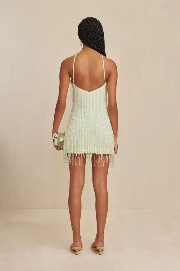 Cult Gaia Cassian Dress Light Honeydew Women Dresses