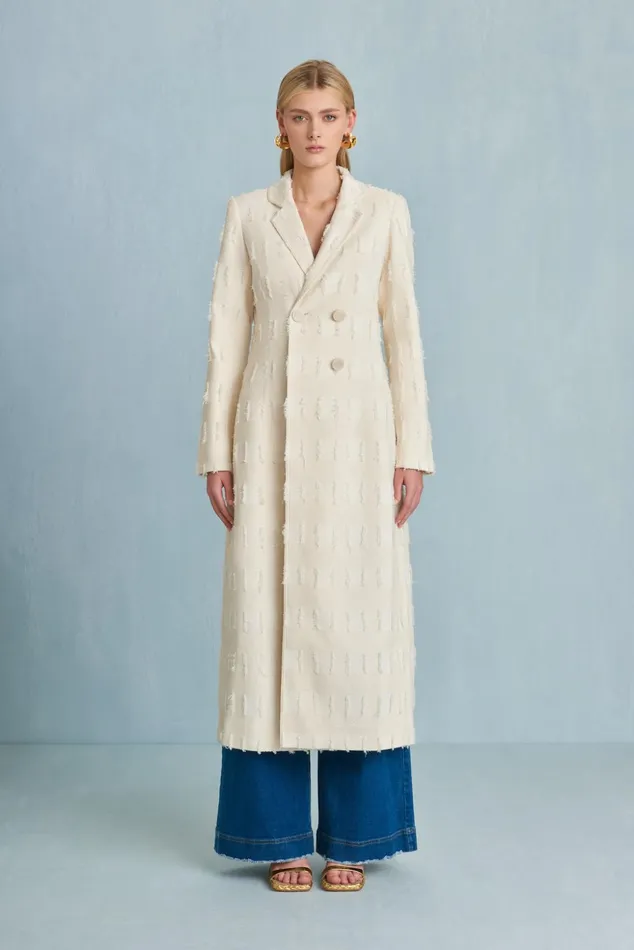 Cult Gaia Dilan Coat Off White Women Outerwear