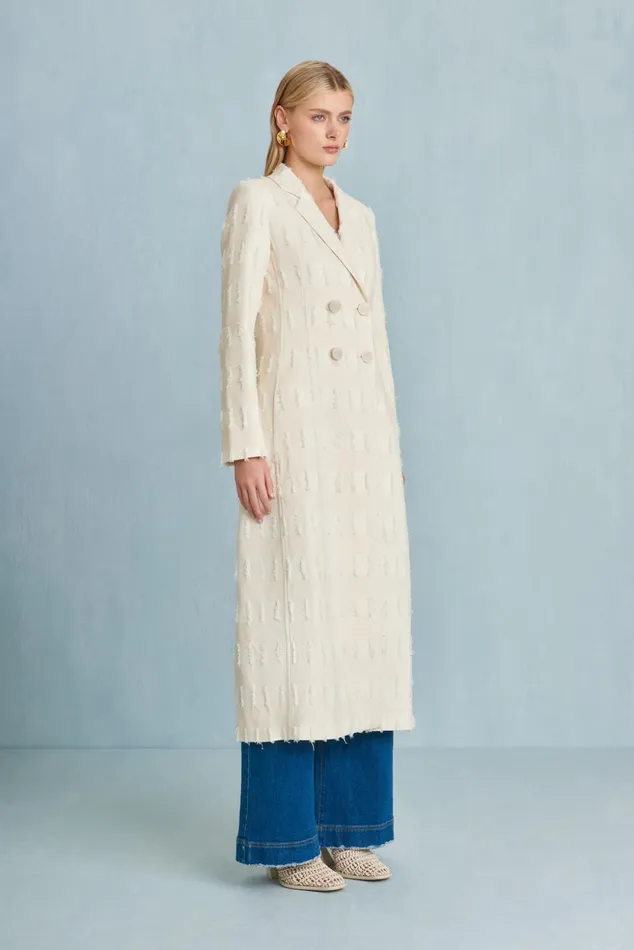 Cult Gaia Dilan Coat Off White Women Outerwear