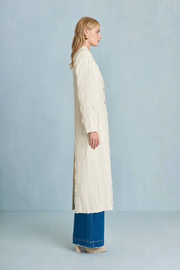 Cult Gaia Dilan Coat Off White Women Outerwear