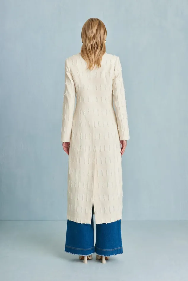 Cult Gaia Dilan Coat Off White Women Outerwear