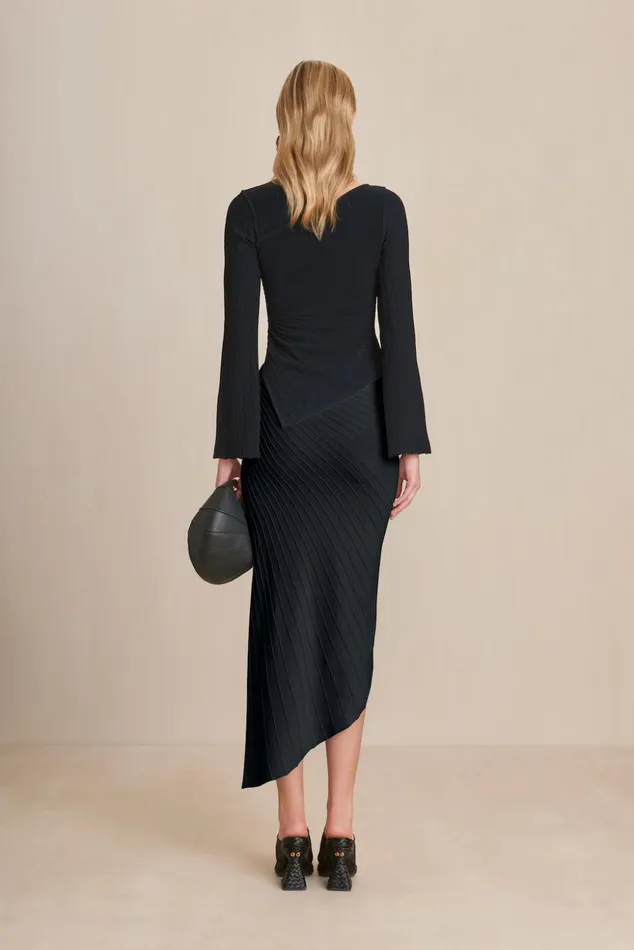 Cult Gaia Ekko Knit Top Black Women Knits