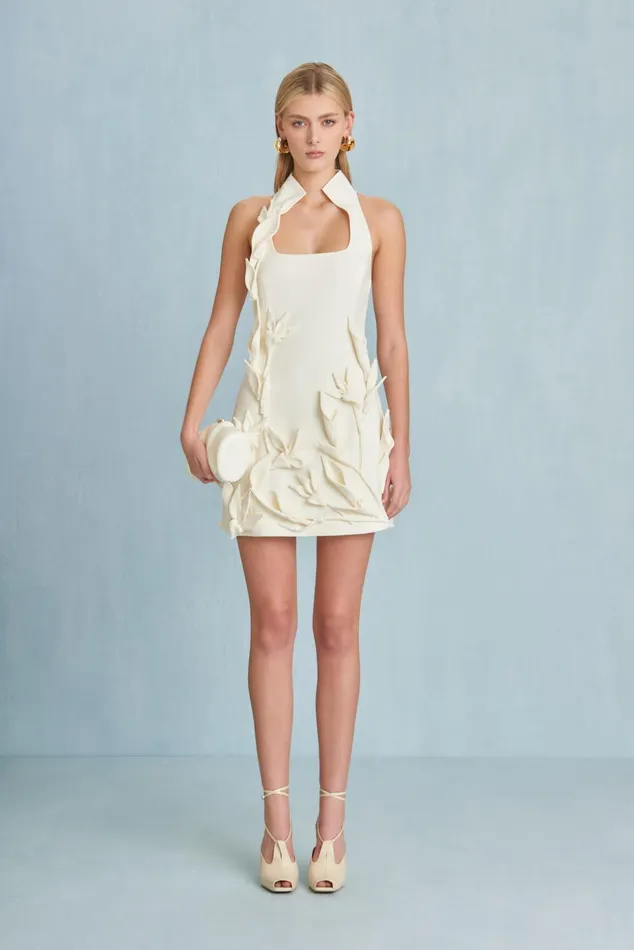 Cult Gaia Ela Dress Off White Women Dresses